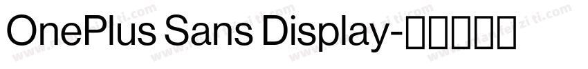 OnePlus Sans Display字体转换